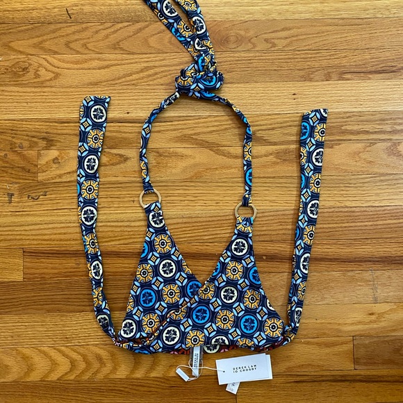 NWT Derek Lam reversible print bikini top - Picture 9 of 14